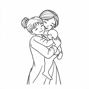 Mother and daughter 