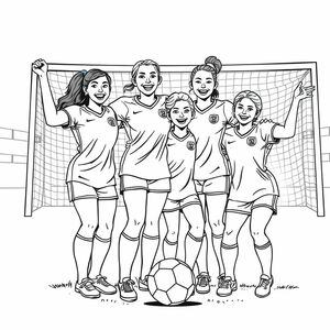 soccer womens team photo
