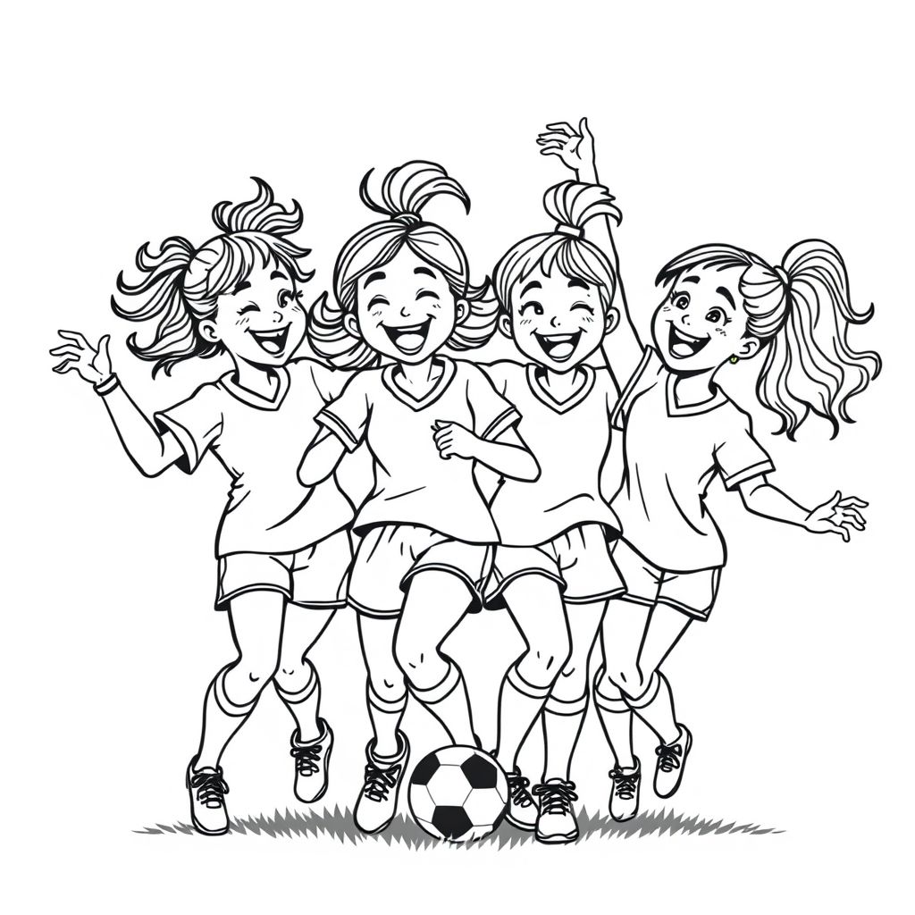 soccer girls celebrating gosl