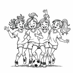 soccer girls celebrating gosl