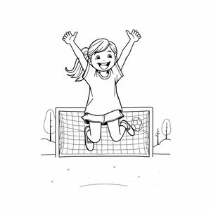 soccer girl celebrating gosl