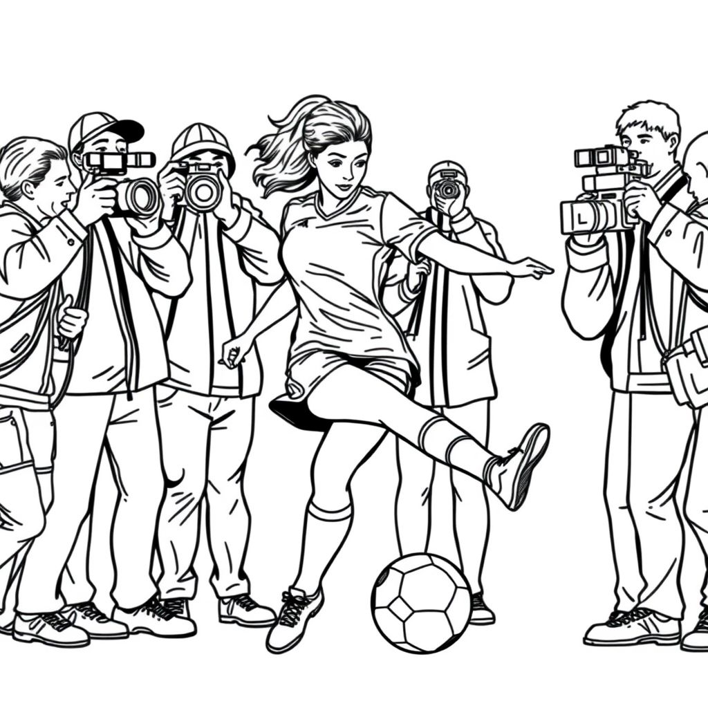 paparazzi soccer woman
