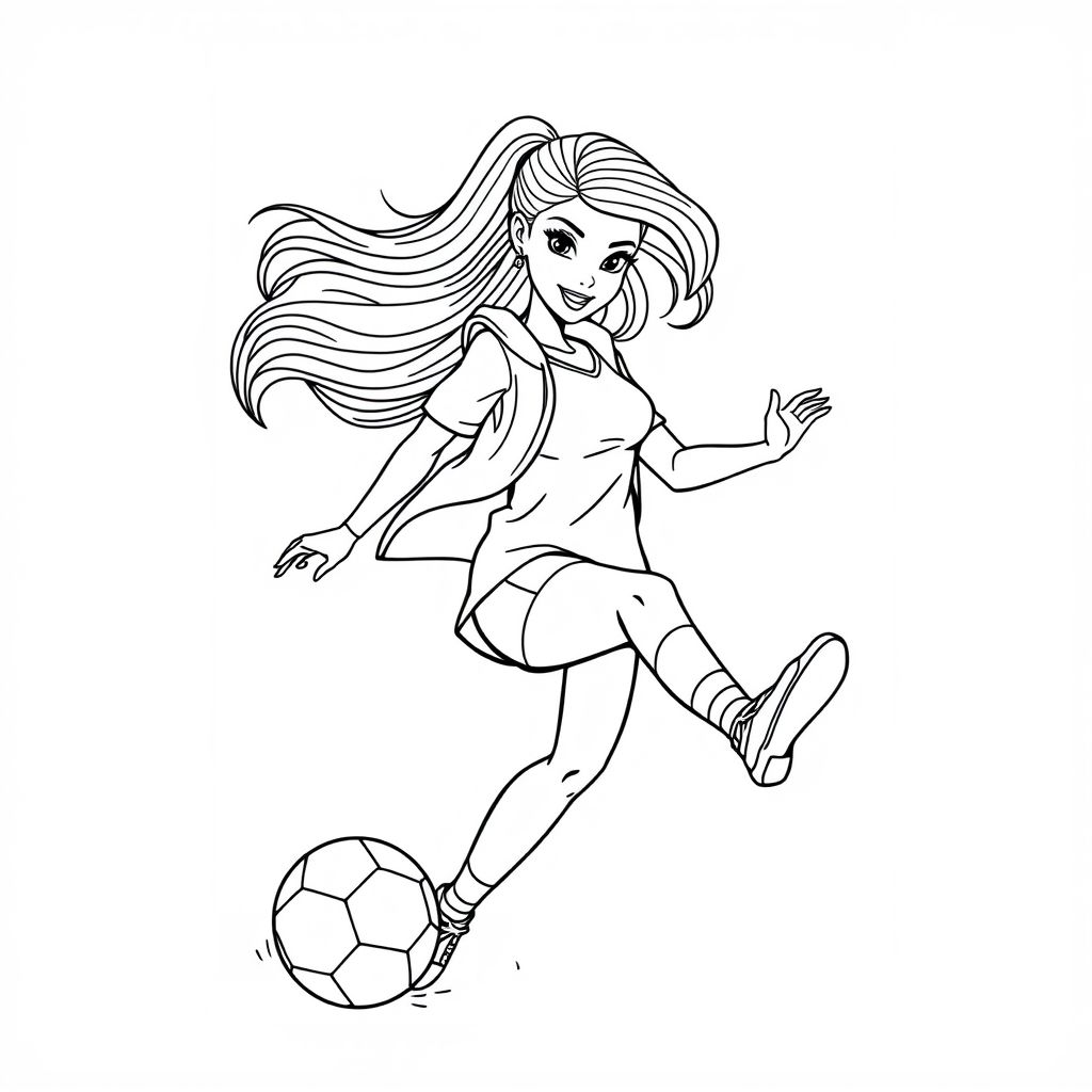 asian 
barbie soccer 
