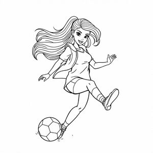 asian 
barbie soccer 
