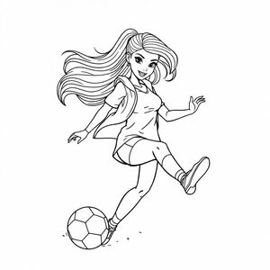 asian barbie soccer 
