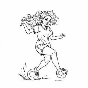 womens soccer headhot african