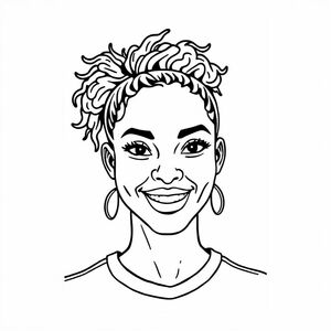 womens soccer headshot african