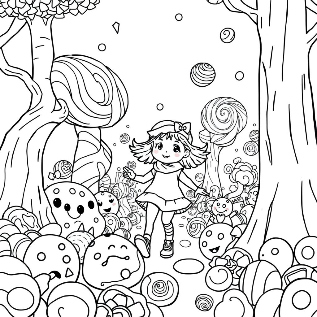 A curious little girl gets lost in a world full of sweets and cookies. She must overcome the challenges of the candy gods to find her way home.