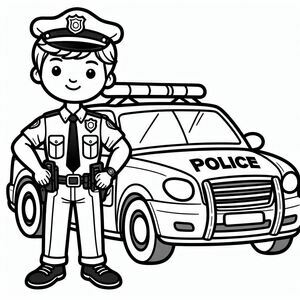 Police uncles and police cars