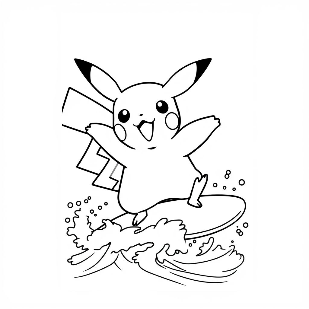Pikachu lướt sóng