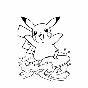 Pikachu lướt sóng