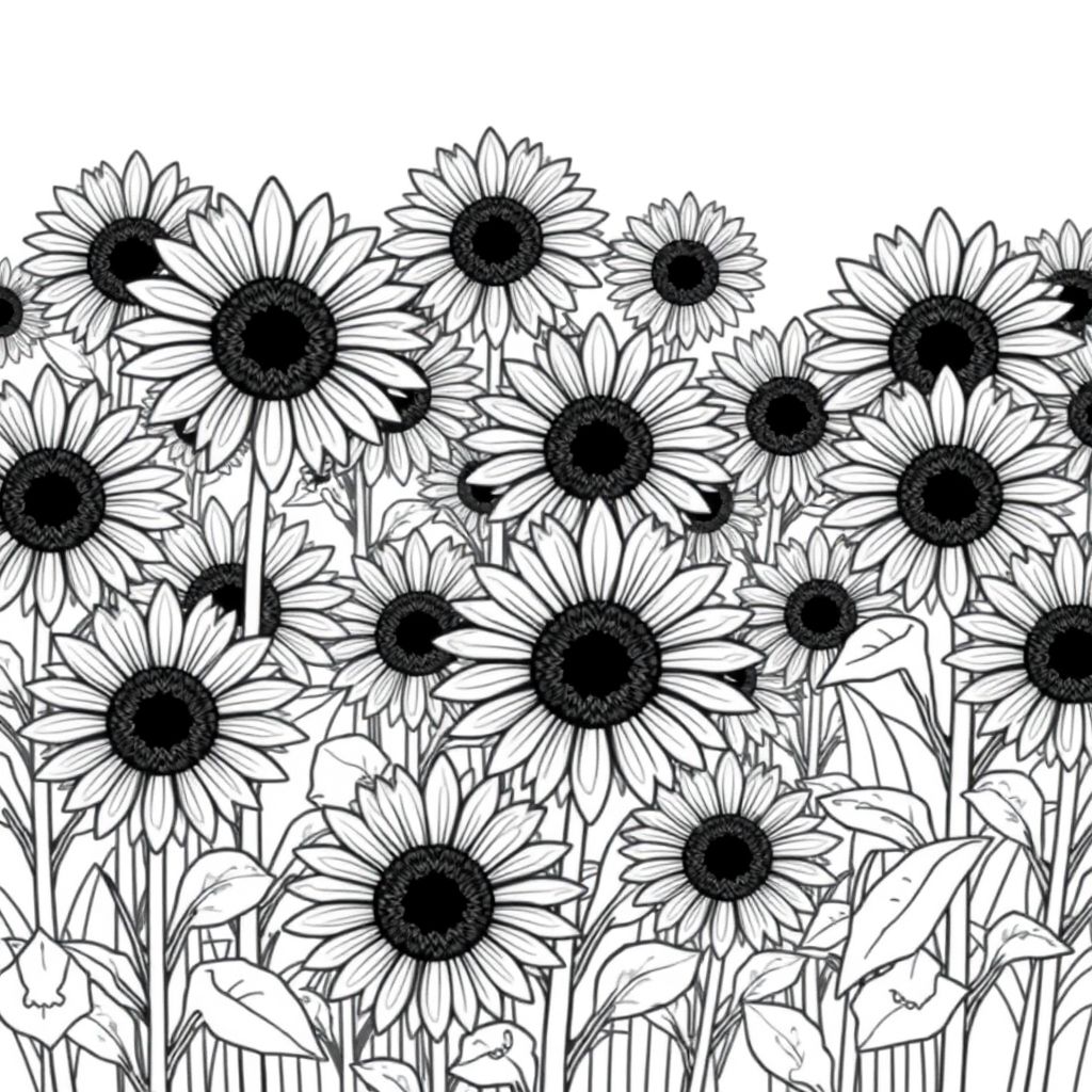 many sunflowers