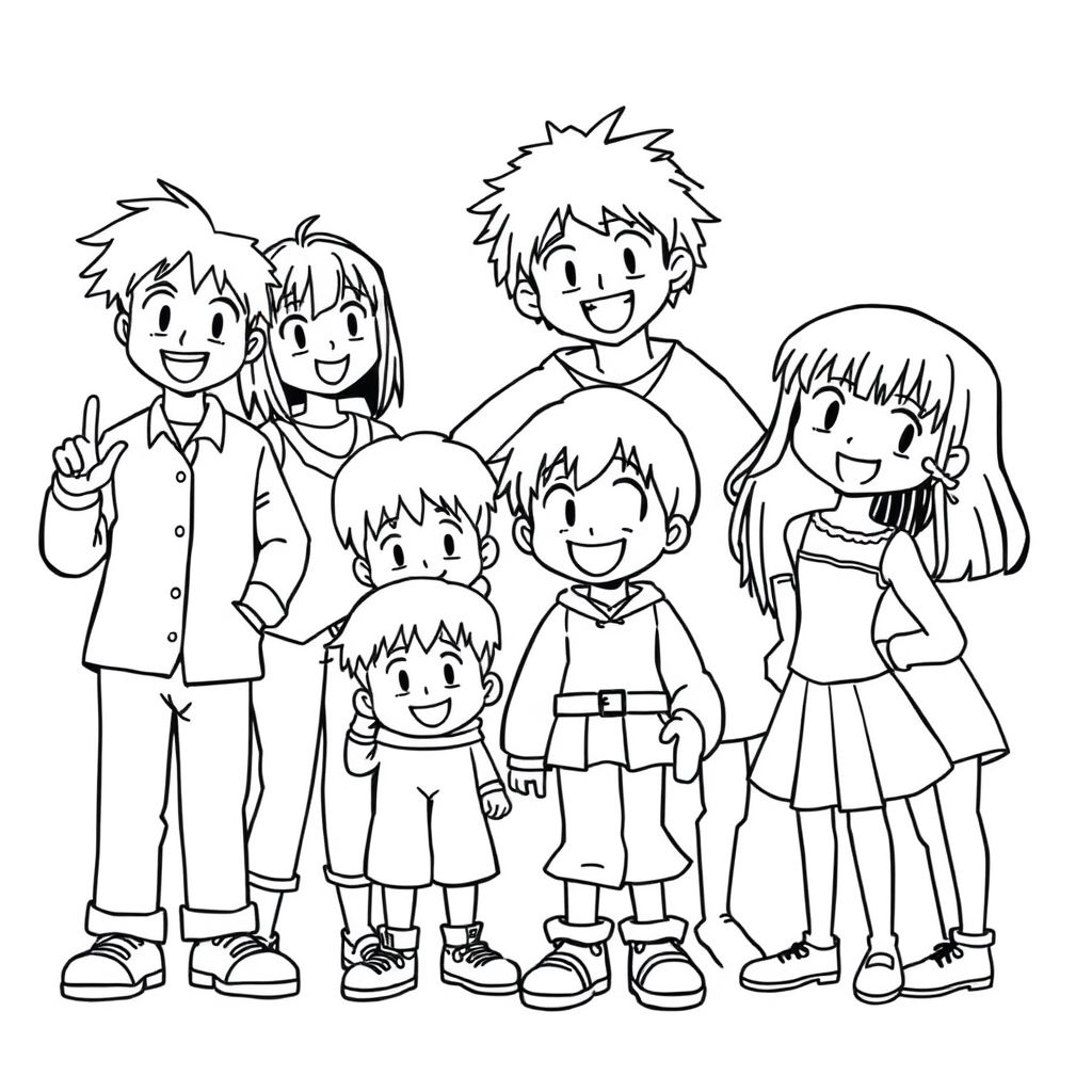 Anime Coloring pages
