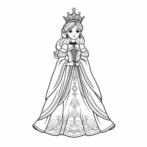 Luxurious, graceful and noble queen costumes