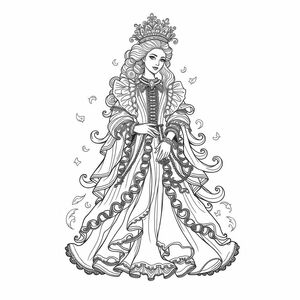 European aristocratic costumes are elegant, sophisticated, magnificent, sophisticated, mysterious, detailed, rococo