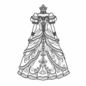 Detailed skirts for aristocrats 