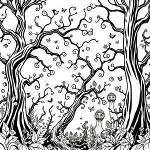 1 mysterious forest with many secrets and thrilling details