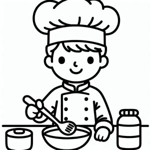 Male chef cooking