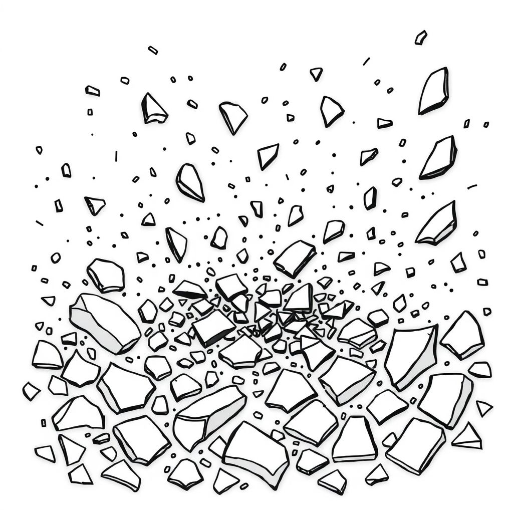 It was full of fragments scattered everywhere, scattering chaos with many mysteries, fantasies and many details