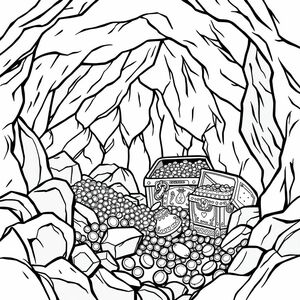 Treasure of Pride That is a cave full of treasures, pearls, and ivory in many details