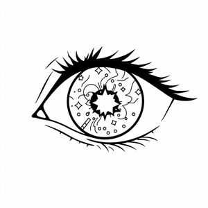Beautiful pupils like the Milky Way