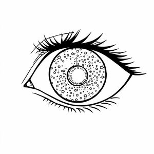 Beautiful pupils like the Milky Way
In the pupils there are many details