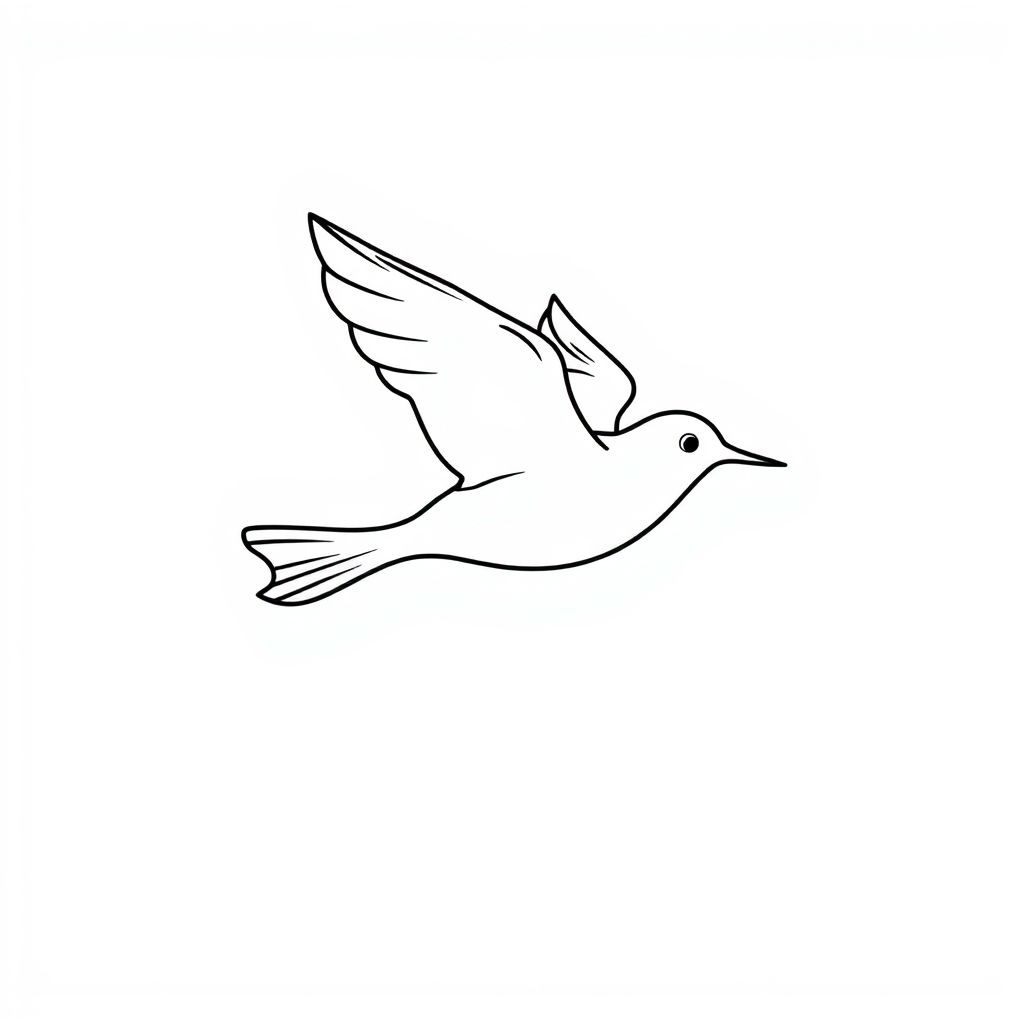 A flying bird