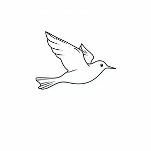 A flying bird
