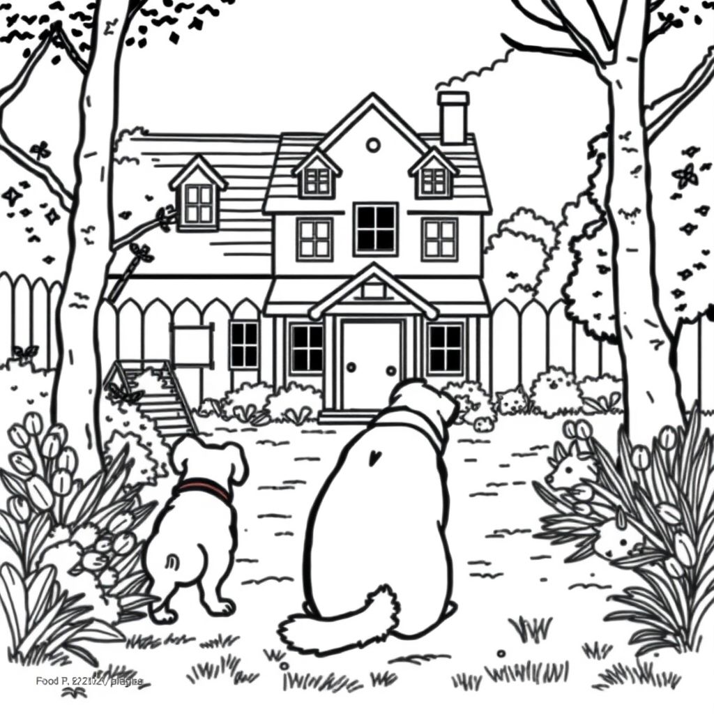 back of schoolyard for dogs 