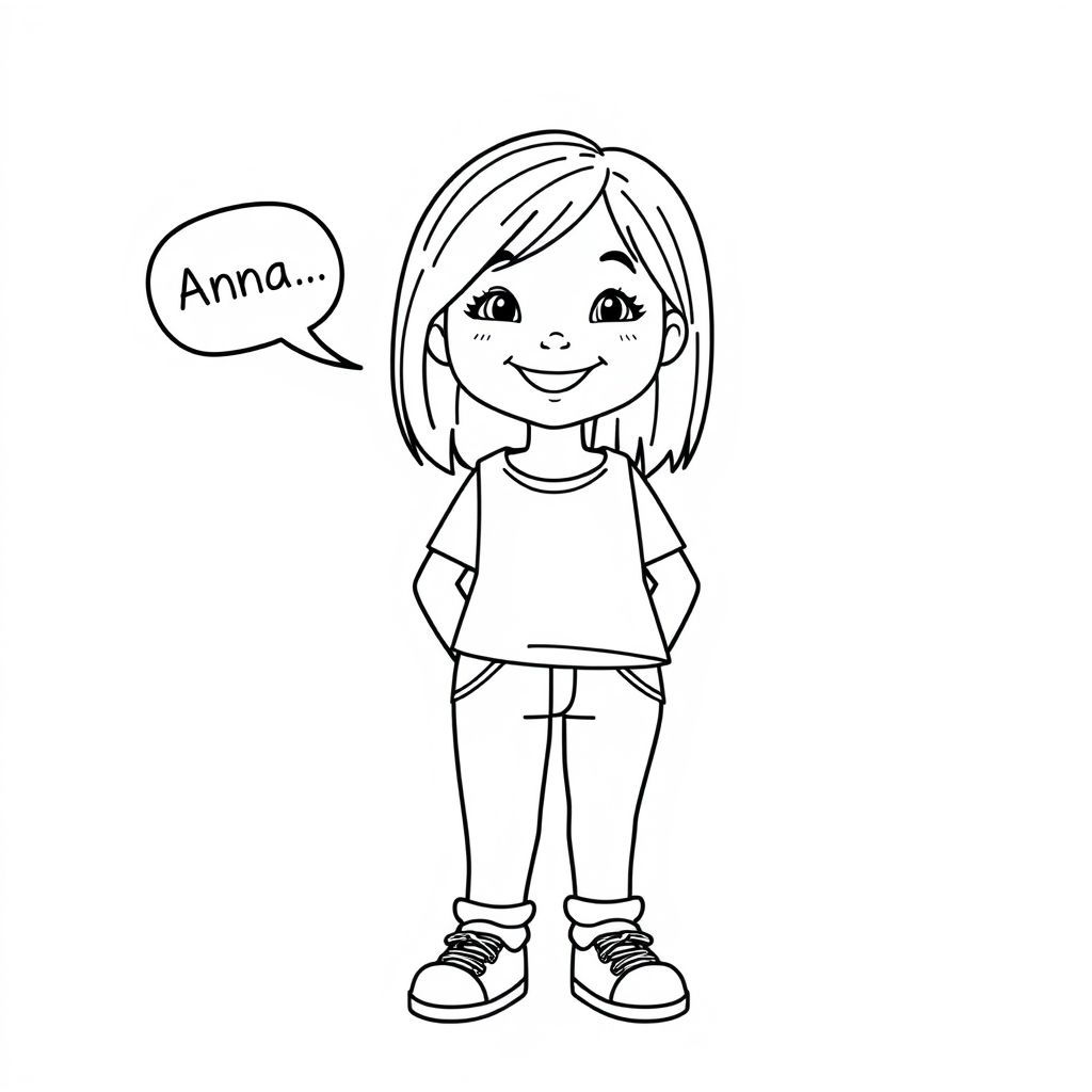 Anna a Colombian student learning English introducing her self