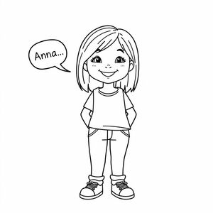 Anna a Colombian student learning English introducing her self
