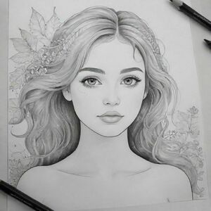 /imagine prompt:coloring pages for adults, A young woman, likely in her late teens or early twenties, with a Caucasian appearance, is depicted in a stylized comic book or anime style. She is a female character, wearing a black and red leather-like outfit with a graphic design of diamonds, resembling Harley Quinn. The outfit is tight-fitting, showcasing a curvy physique, and includes a short, cropped top with a plunging neckline and a leather corset style. Her blond hair is styled in pigtails. Her expression is serious and slightly menacing, with a slightly open mouth. She is holding a green bat/baseball-like object. She's positioned slightly angled to her right, and her gaze is directed somewhat off-center to the viewer's right. The scene is set in a graveyard or cemetery, with dark, ominous red, and black tones; a gothic-style church is visible behind her. The lighting is dramatic, highlighting her form, and the color palette is vivid, with deep reds, blacks, and deep grays. The perspective is slightly from above, focusing on her body and lower half. The overall style is a stylized illustration, emphasizing form, character, and action., in the style of Comic book, Hatching lines, Medium Detail, Doodles background, Black and white, No Shading, --ar 9:16
