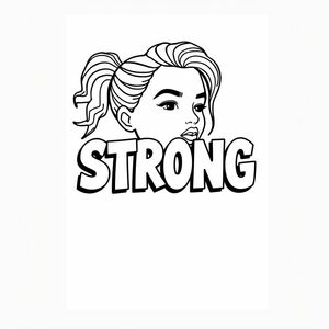 The word strong with zendaya background