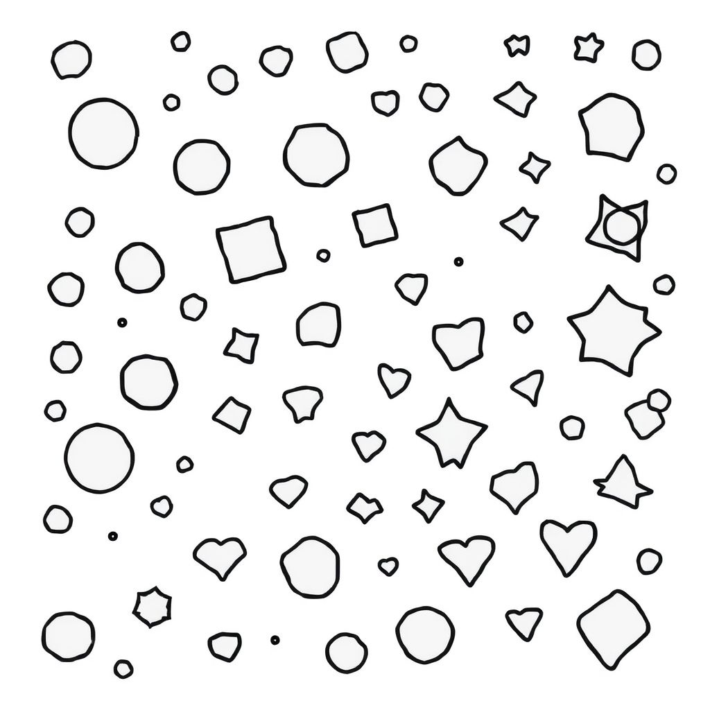 Fill up the page with random shapes 