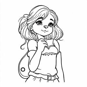 A girl showing his pussy