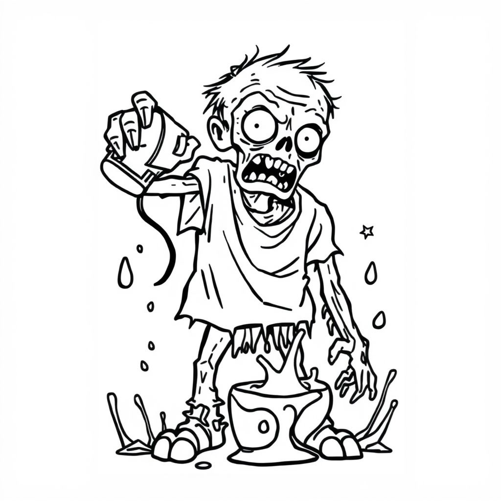 Bột giặt quảng cáo zombie để loại bỏ vết máu 