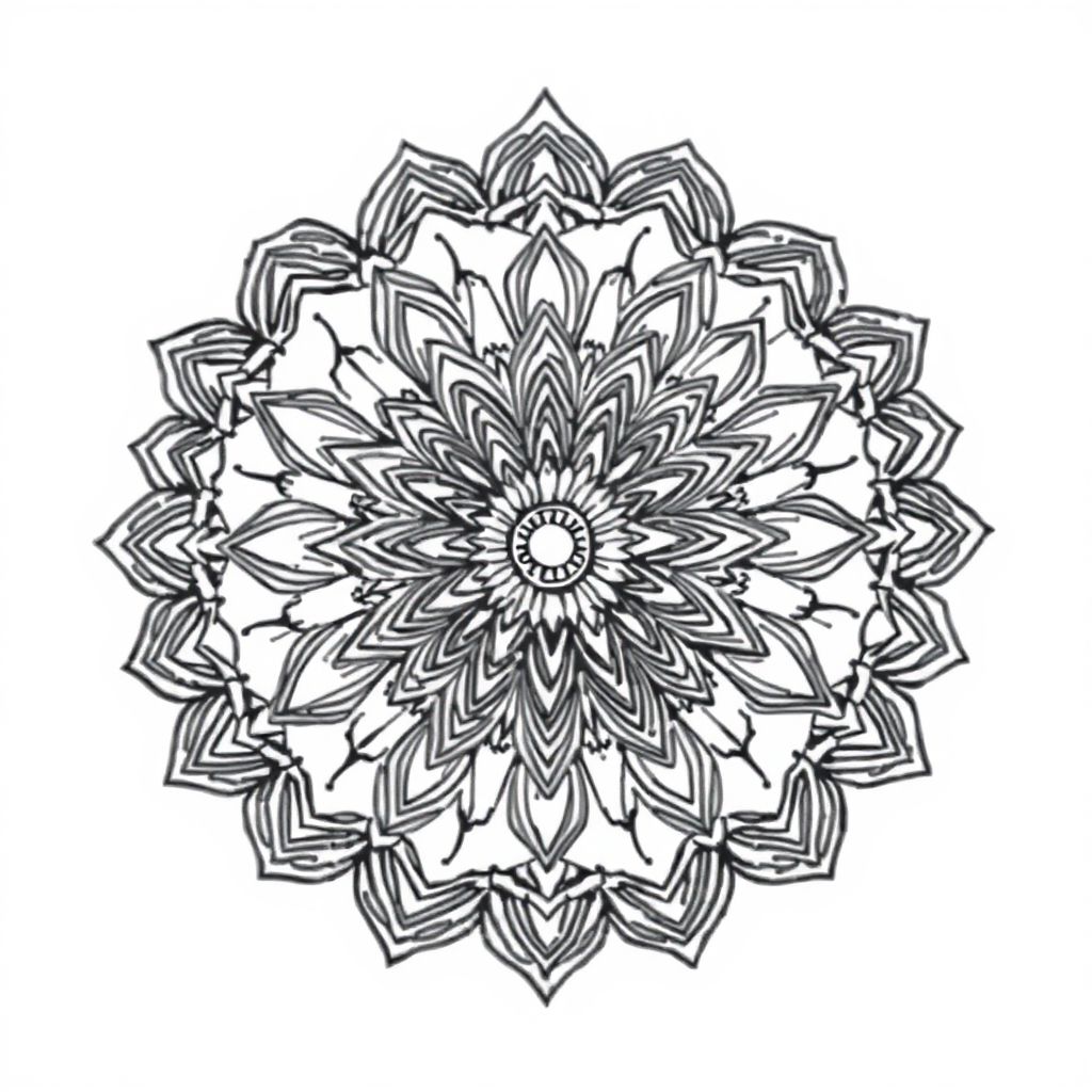 Color this mandala while thinking of something you’re grateful for.
