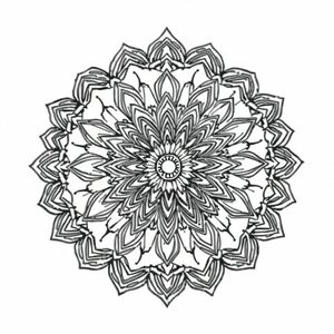Color this mandala while thinking of something you’re grateful for.