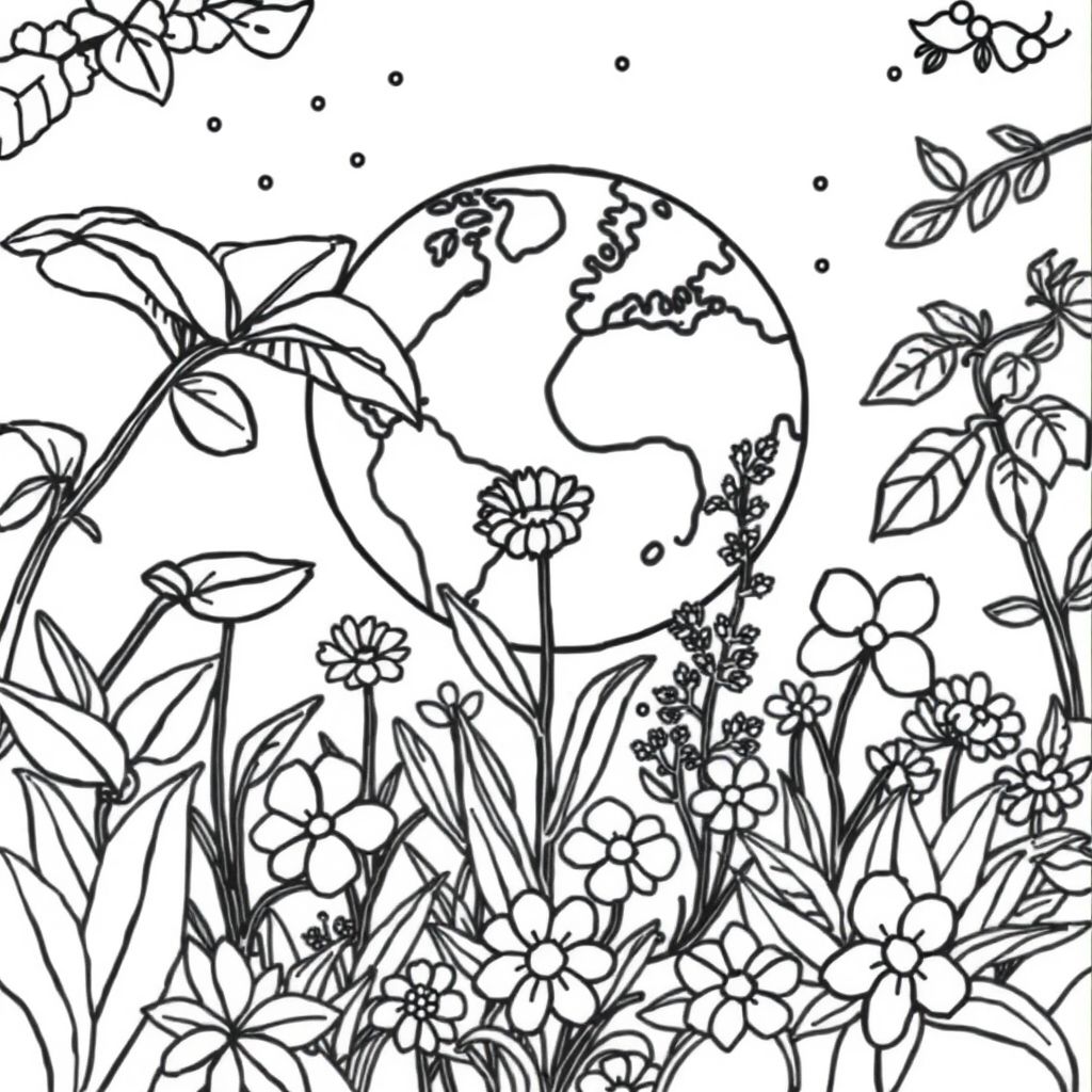 Heal the world with alot of plants and flowers 