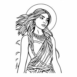 Pocahontas tan in the sun