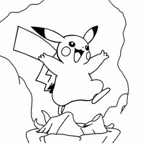 Pikachu Jumps on Venom