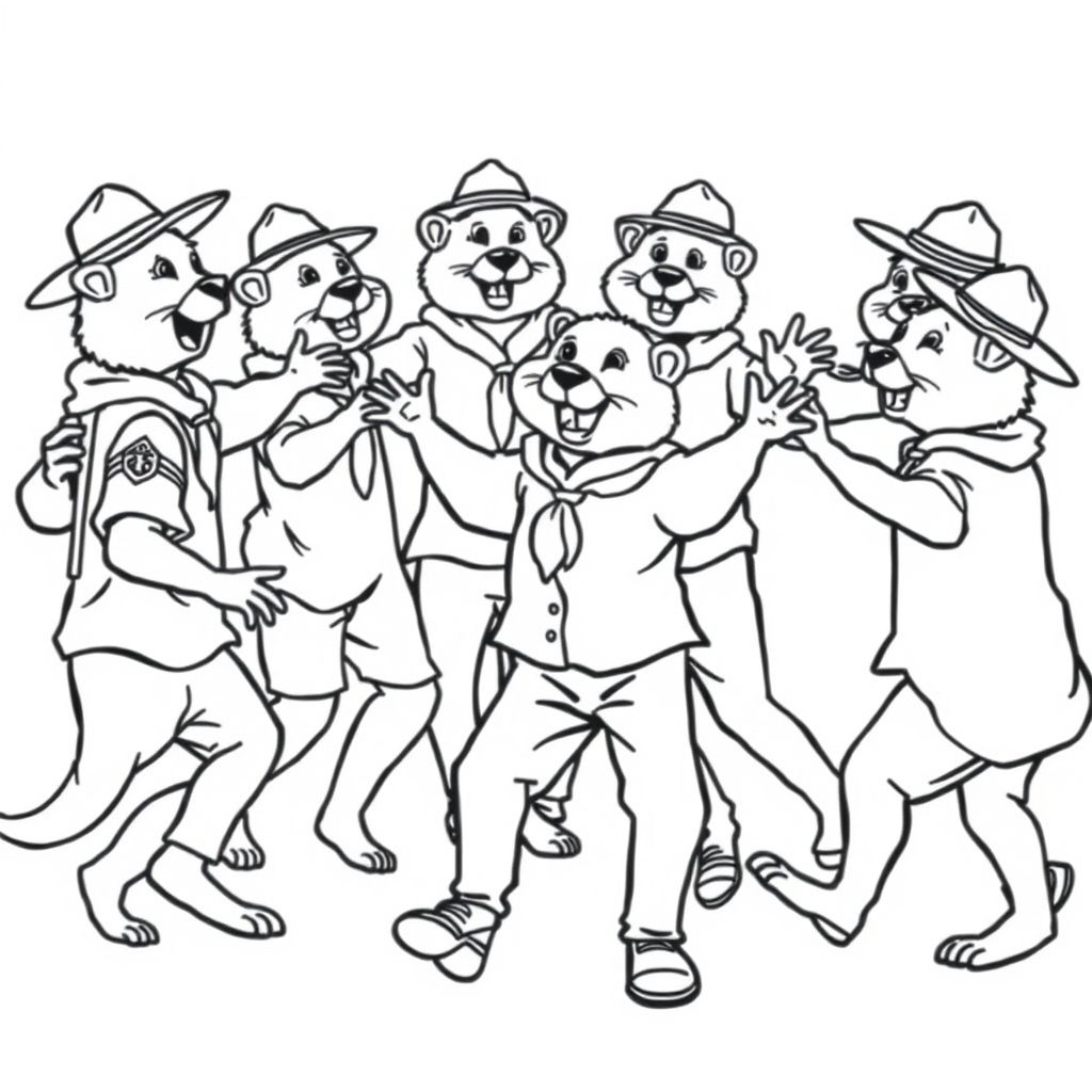 beaver scouts dancing