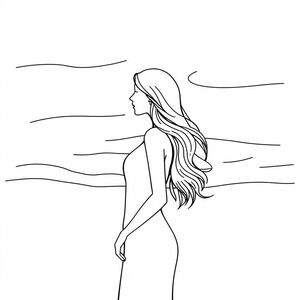 dusk, woman