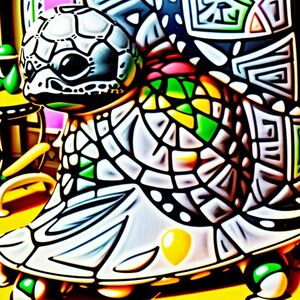 A turtle who is a Christian playing video games in his home