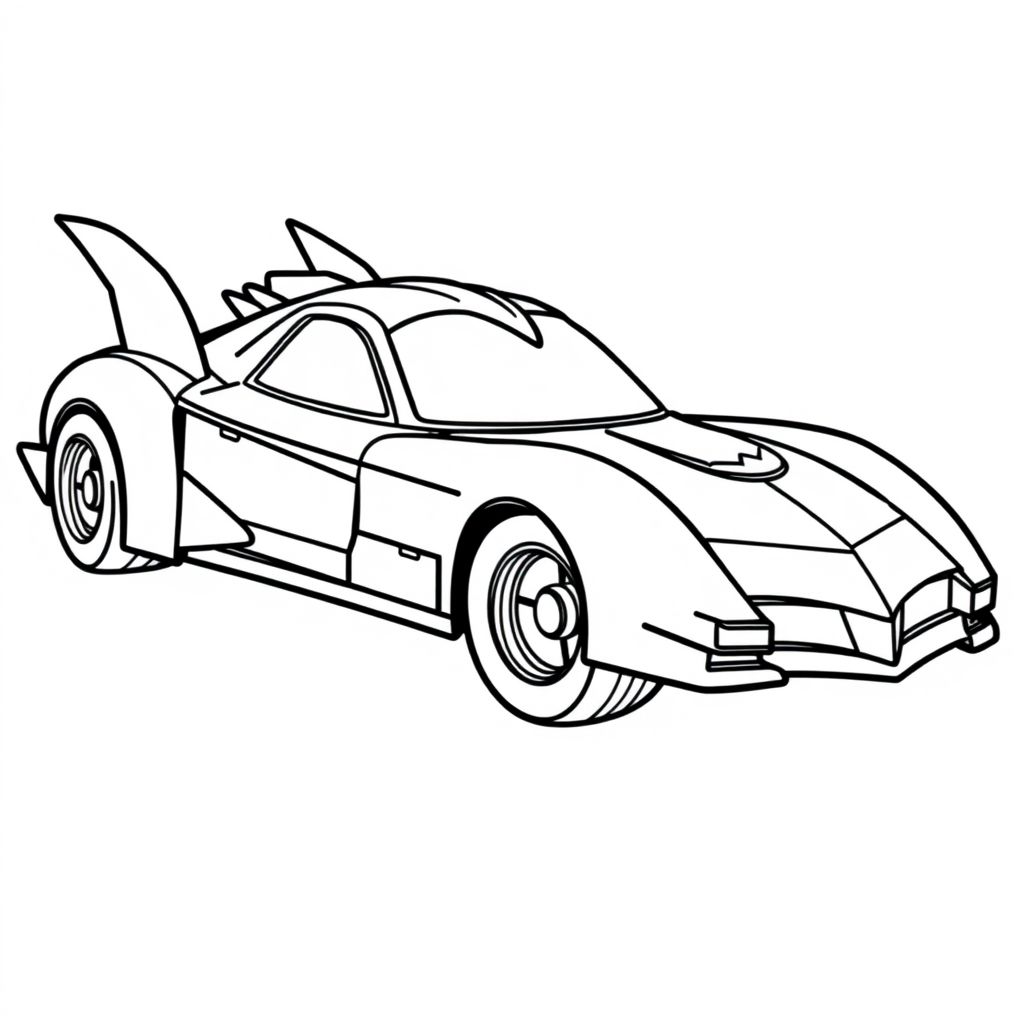 The batmobile popped its wheel