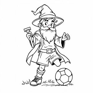 a beardless young wizard soccer player