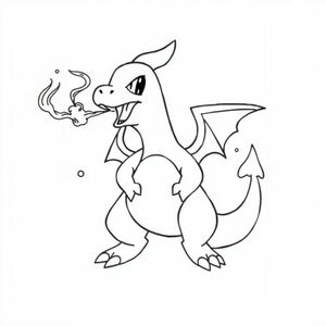 division color by number charizard burping smoke
