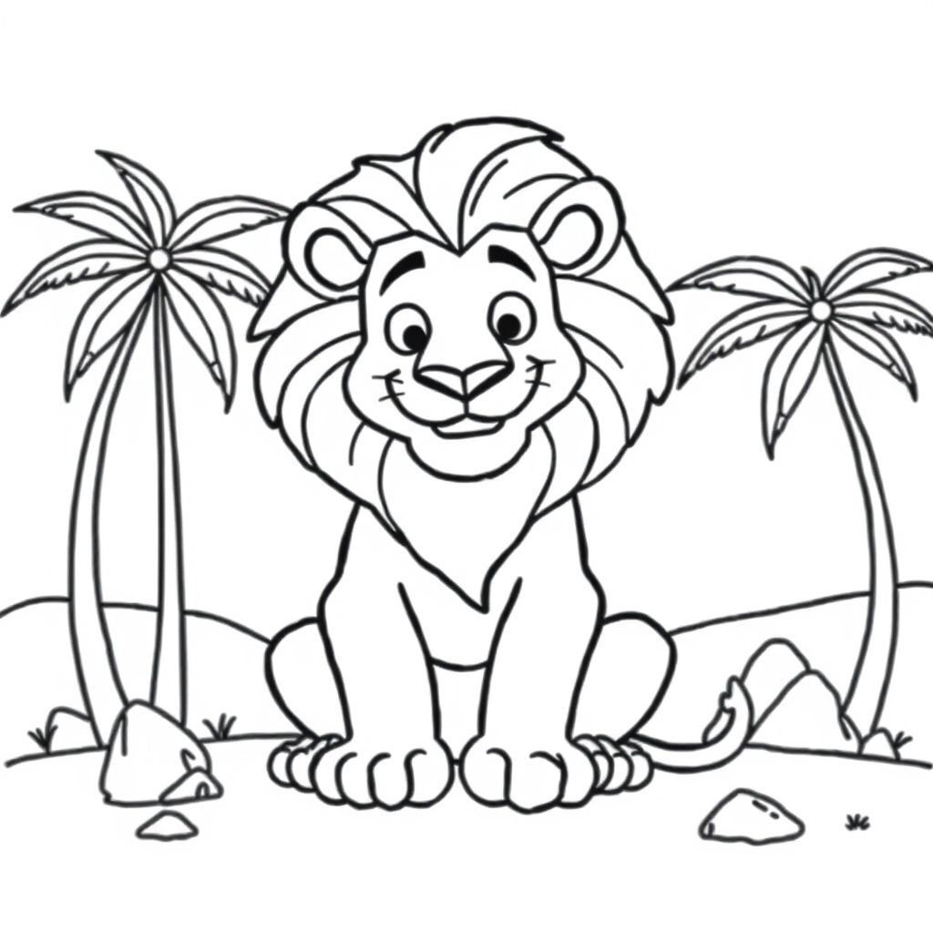 Lion kIng coloring page