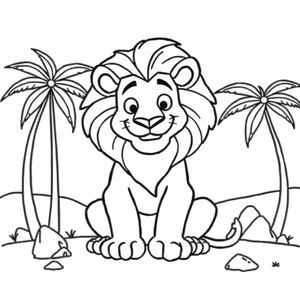 Lion kIng coloring page