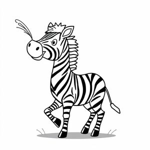 A zebra spitting water in the air
